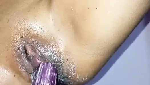 Pacar toket besar Sri Lanka menampar pantatnya