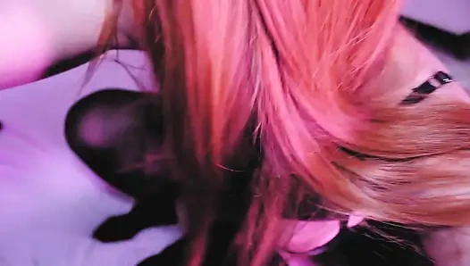 Georgeous göttin Eva Latex tief lutschen, fick gonzo MILF fetisch leder großer schwanz