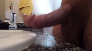 jackmeoffnow morning wood by sink curved dick erection play