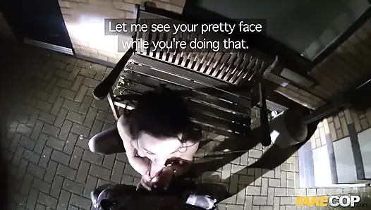 Night Patrol Cheeky Young Lass Likes Daring Outdoor Sex