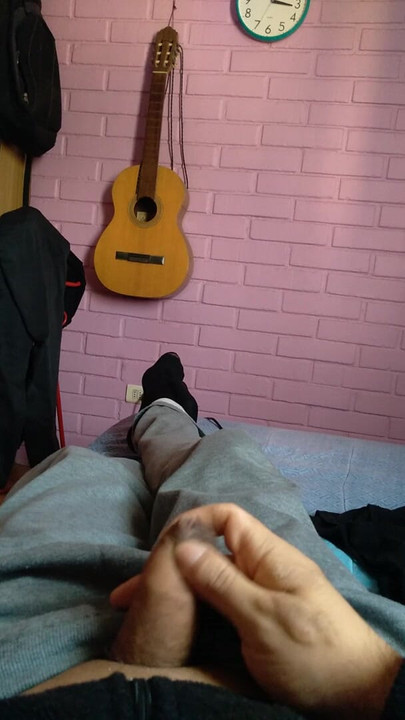 Showing the cock that you would love to eat