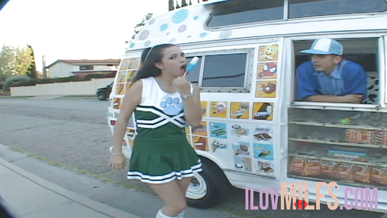 Teen cheerleader with small tits enjoying hard sex