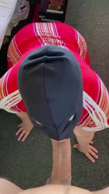 Stunning moment from "cute girl with huge ass in ski mask deeptroaths massive monstercock POV"