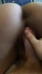 Playing with her pussy from behind part 2 of 3