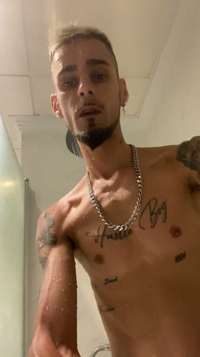 Shower and Masturbate in Hotel