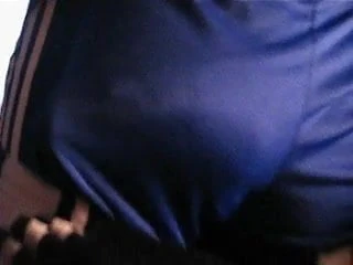 Cock Rubbing on Shiny Shorts