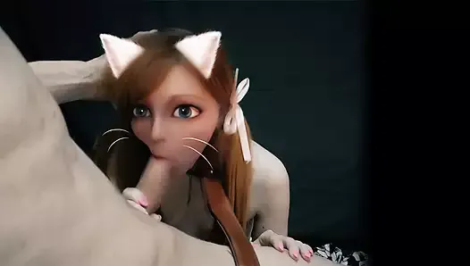 waifu cat girl in real life - real life hentai