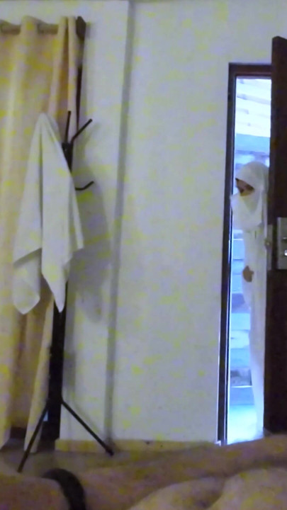 Girl in Burka Cum walk and public pissing