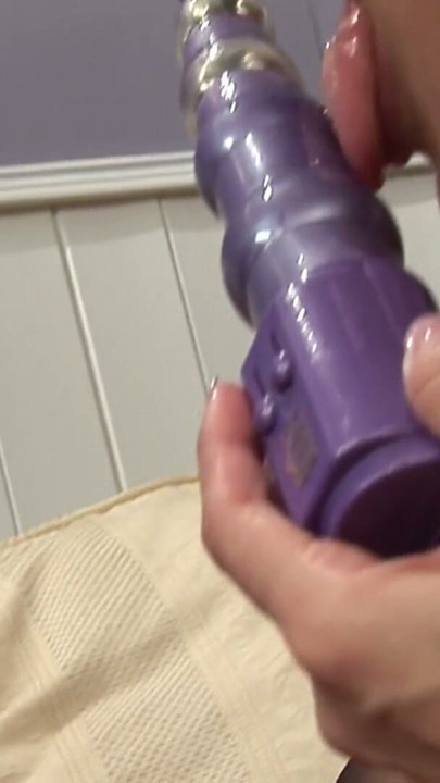 two blond friends with big tits have sex with a vibrator! | Clip 3