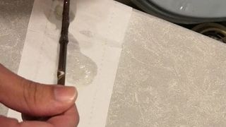 urethral sounding  6mm metal rod with cum