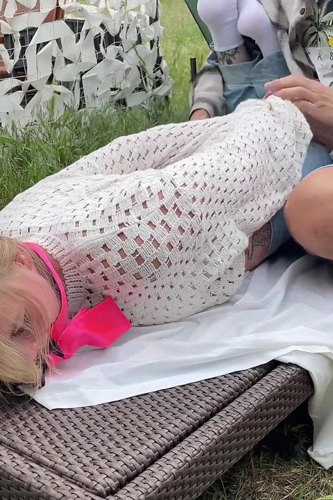 Blondie Captured: Mouth Gagged and Tickled