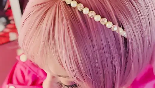 Kekasihmu, tina snua, tampak imut dan merokok untukmu - omi ome snap inhles smoke rings