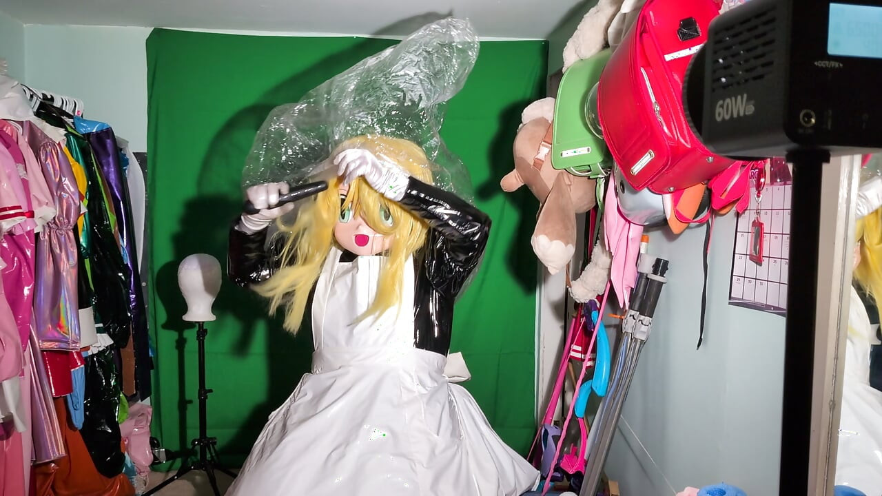 Kigurumi hizmetçi çantalı çeşitli nefes oyunu oyunları