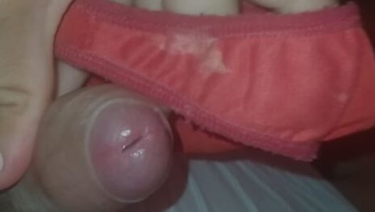 I found the cousin's panties all sticky, and my dick soon hardened.