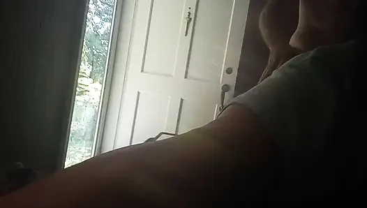 Thrown over a couch and ravaged.