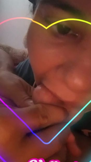 Beautiful girlfriend who loves to suck cock up her throat