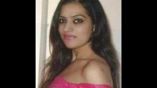 Gman sperma på ansiktet på en sexig indisk tjej (hyllning)