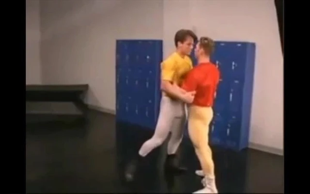 spandex Spandex Studs Frot in Lockroom