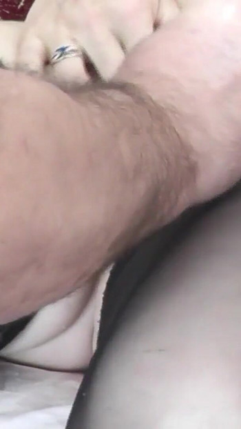 Emotional moment from "Husband's friend masturbates pussy of wife with Vibrator Dildo"