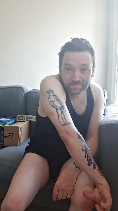 Talking about my tattoos and jerking off in the morning