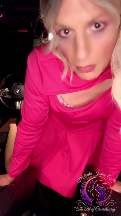 Epic moment from "PINKY SISSY'S SUV CAR JERKING"