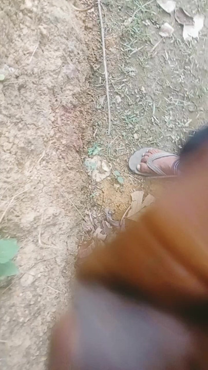 Waiting for girlfriend in the forest