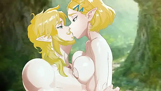 The Legend of Zelda. Link and Zelda Hentai Parody
