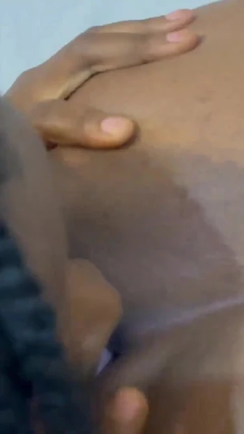 Captivating moment from "Sexy Nigerian black ebony lesbian worship each others ass with some anal rimming"