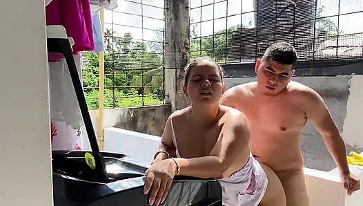 Stepmom has sex with her stepson while stepdad is not home