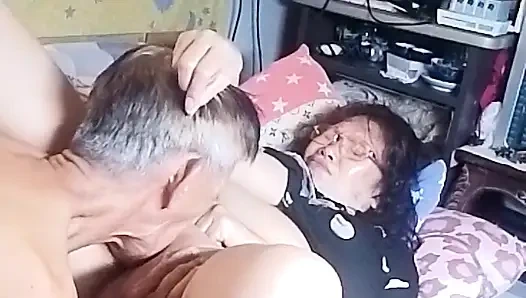 She squirts many times and she feels good satisfaction she got from my dick and tounge