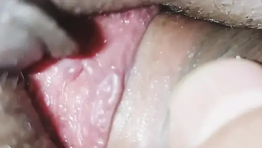 Memek dan kontol pink closeup