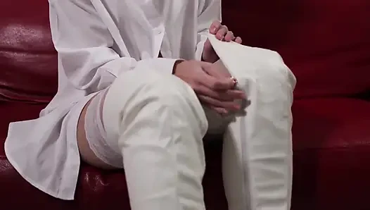 White Boots and White Stockings