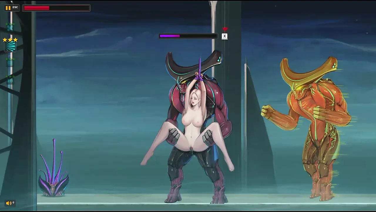 Dark Star act hentai game gameplay . Cute girl in sex