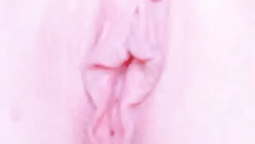Asian teen girl stretching tight pussy