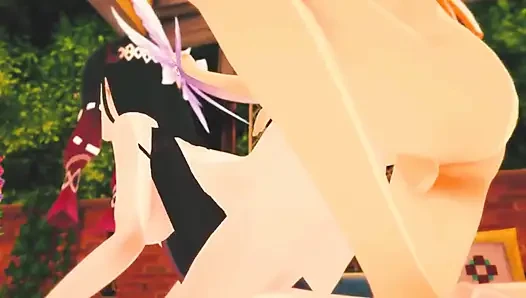Genshin Impact - columbina hardcore-sexszene mit Äther - Hentai 3D Animation