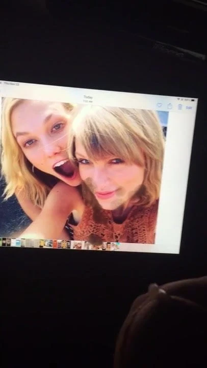 Karie kloss and Taylor Swift cum tribute