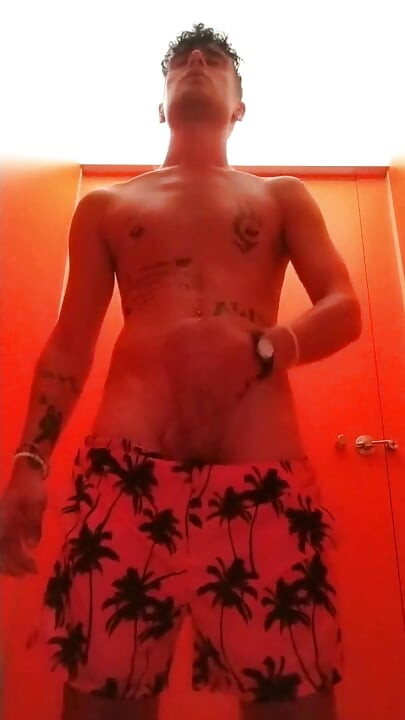 Slow Motion Amateur Vid Jerk off at a Waterpark Toilet - Bonus at the End: Sound of Dropping Cum