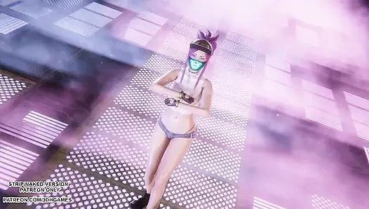 MMD Aespa - Armageddon - Akali Seksi Kpop Dance League of Legends Hentai Tanpa Sensor 4k 60FPS