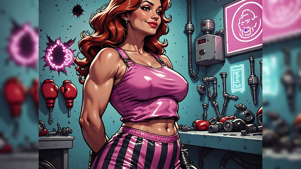 Sexy Women Boxercise Art