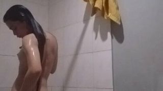 Naked shower