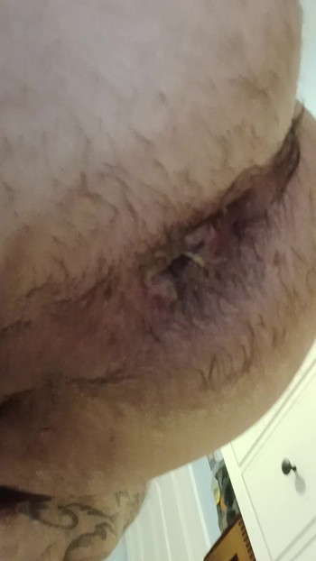 Dripping own cum
