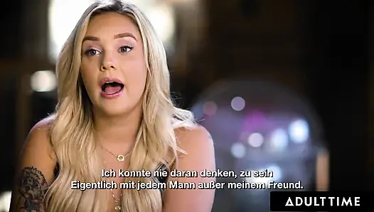 ADULT TIME - Straight Kali Roses Begs Lesbian Bestie Violet Myers For Lesbian Sex! GERMAN SUBTITLES