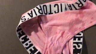 Cum on pink VS panties