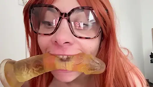 Silly Blonde Makes Ahegao Faces Because You Enjoy What Blondes Do Virtual Cock Pounding and Dirty Faces