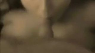 Woman with big tits sucks small cock