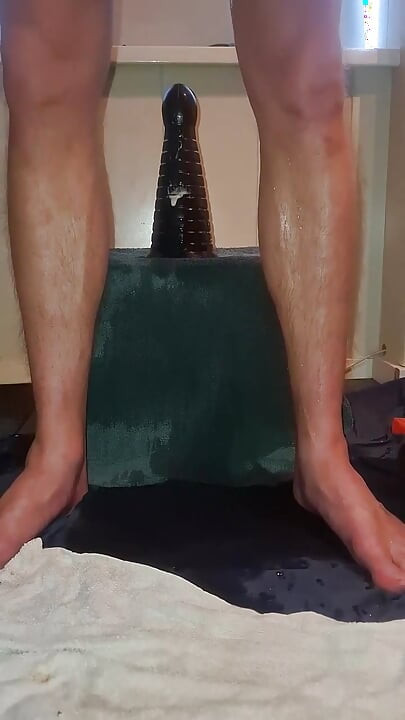 Solo Gay Twink - Piramid Dildo Ride