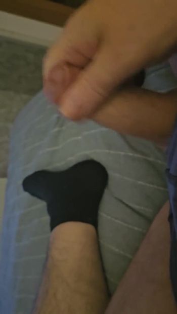 My Friend Likes to Lie on the Bed and Play with His Little Cock