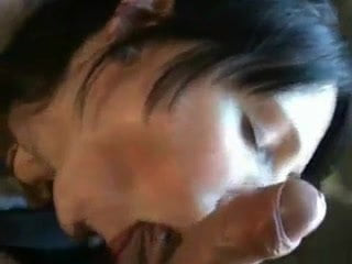 Fucking a brunette MILF and giving her a facial