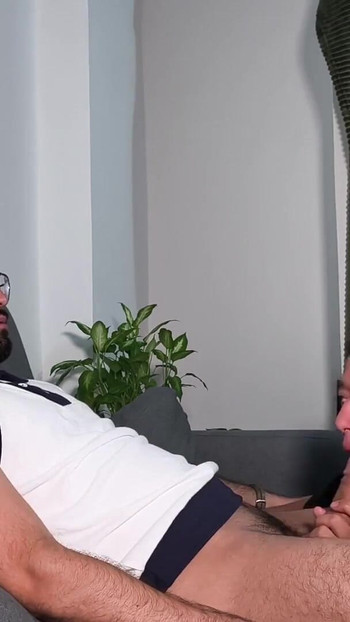Spectacular moment from "Sexy Twink Jacobo Torres Sucking Hot Daddy Camilo Brown's Big Uncut Cock"