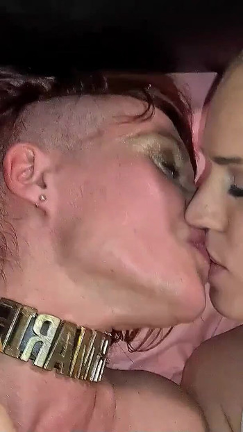 Emotional moment from "German Old and Young FFM Amateur POV Threesome in Swinger Club"